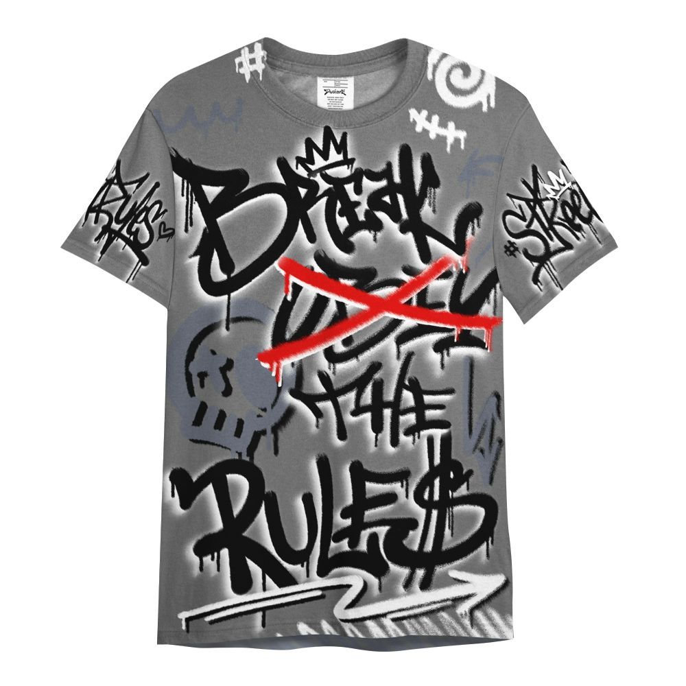 Shirt To Match Cool Grey 6s - Break Rules Streetwear All Over Print
