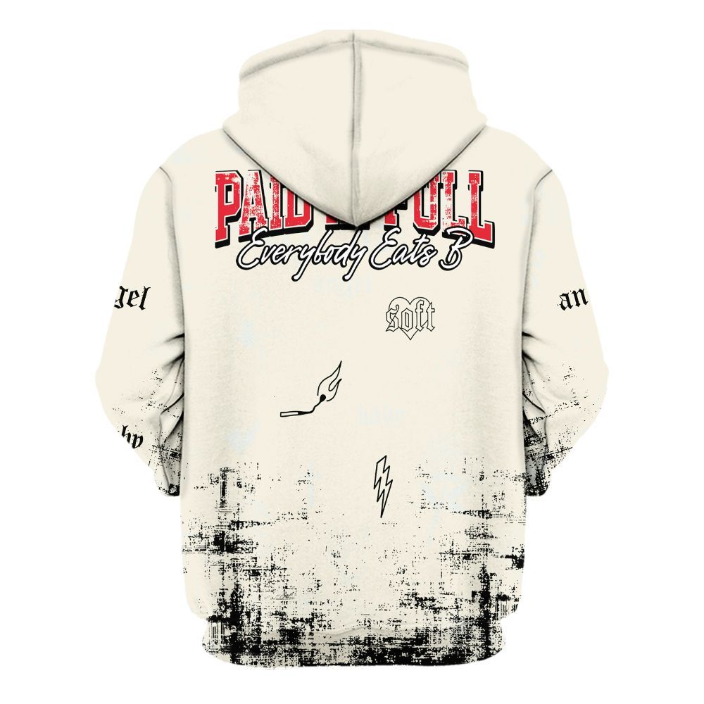 Hoodie To Match Low OG Sail 1s - Paid In Full Money All Over Print