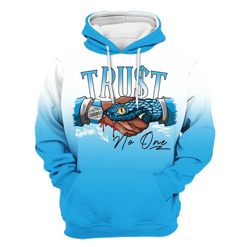 Hoodie To Match University Blue Low 2026 11s - Snake Trust No One Drip All Over Print