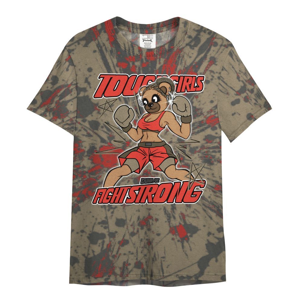 Shirt To Match Olive 9s - Gritty Girls Bear Luxury All Over Print