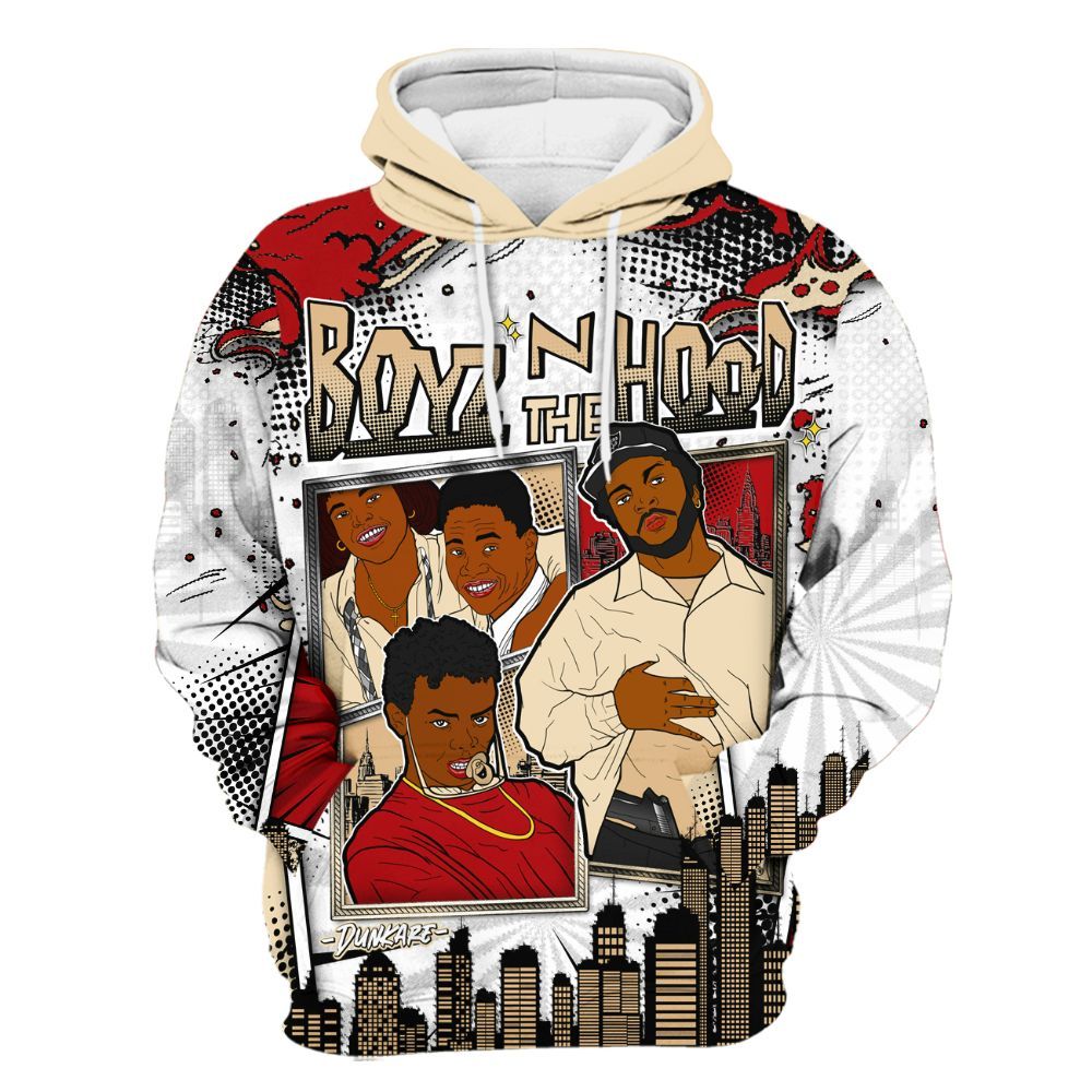 Hoodie To Match Dunk Low Strawberry Waffle - Movie BoyzZ The Hood All Over Print
