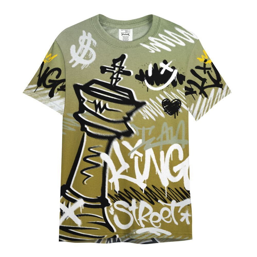 Shirt To Match Air Flightposite Metallic Gold - Street King Chess Streetwear All Over Print