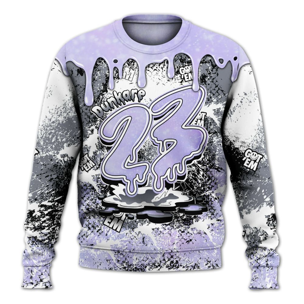 Sweatshirt To Match Zen Master 4s - Dripping 23 Drip All Over Print