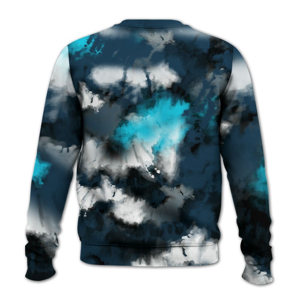 Sweatshirt To Match Air Navy Baltic Blue - SNEAKER Girl Money Drip Tie Dye All Over Print