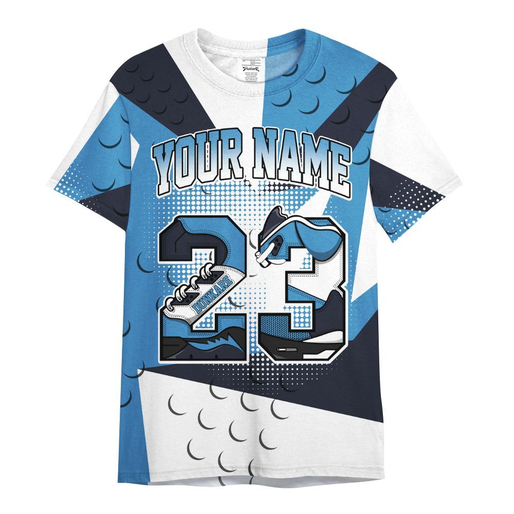 Shirt To Match Low OG Obsidian 1s - Poly Custom Name Number 23 5s All Over Print