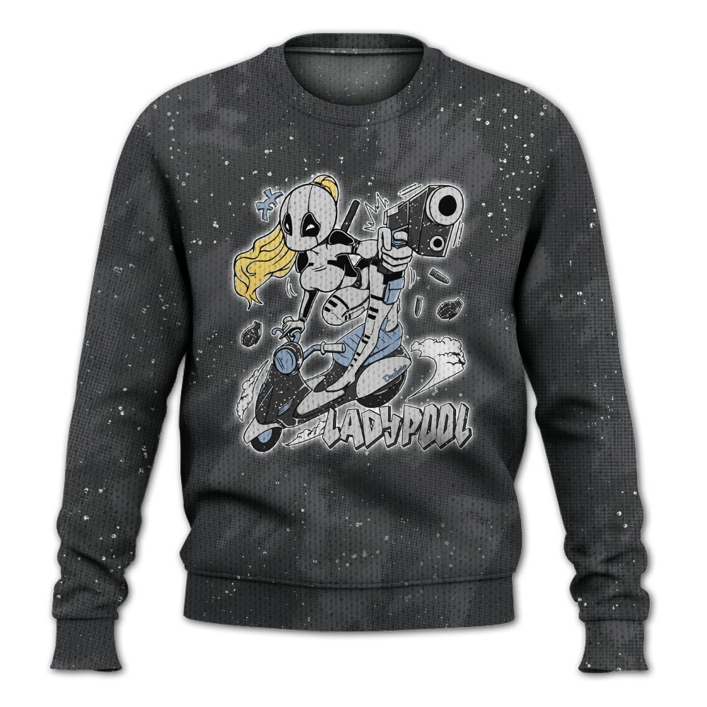 Knitted Sweater To Match Reverse Oreo 6s - Lady Pool Cartoon Abstract Halftone