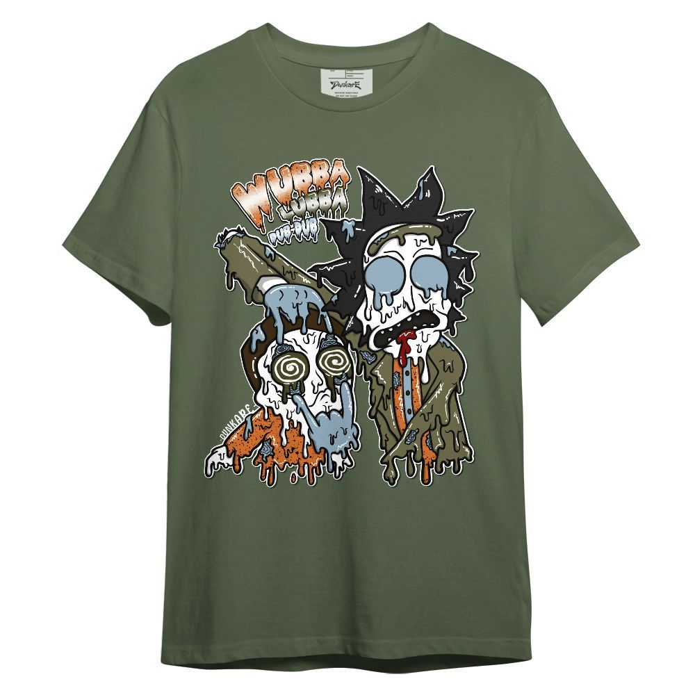Shirt To Match Olive 5s - Wubba Rick Drip Graphic