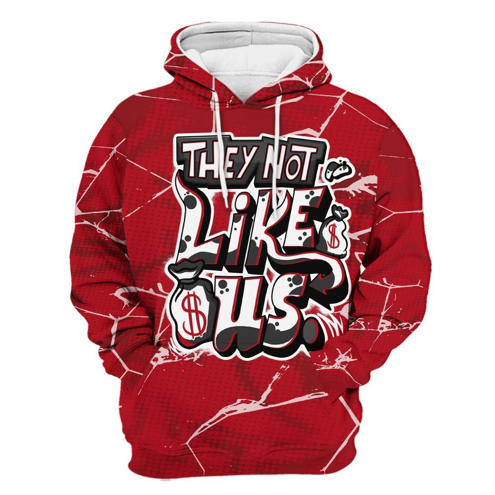 Hoodie To Match Bred Velvet 11s - Dislike Us Graphic All Over Print