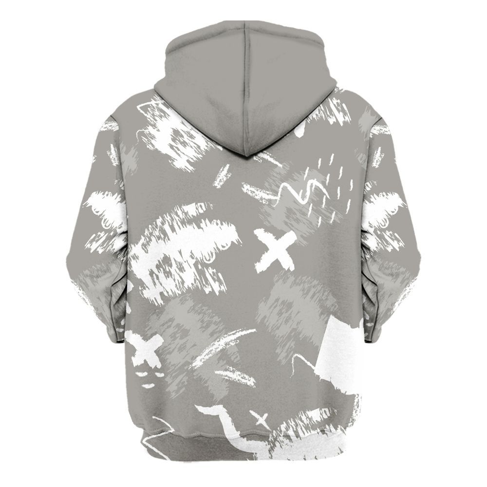 Hoodie To Match Cool Grey 9s - Hustle Grind Pray Retro All Over Print