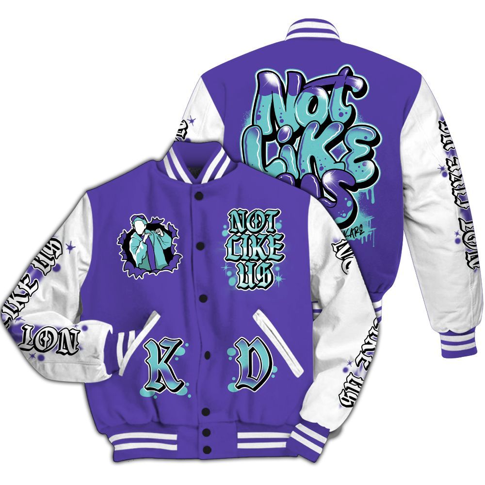 Varsity Jacket To Match Low Hornets 1s - None Like Us Graphic All Over Print