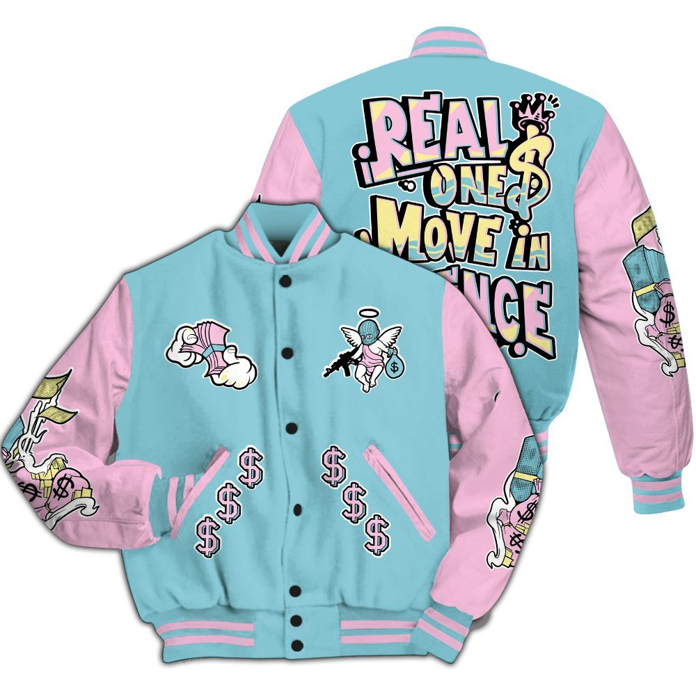 Varsity Jacket To Match SB Dunk Low Visty - Ones Move In Silence Graphic All Over Print
