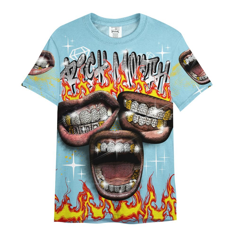 Shirt To Match Dunk High Homer Simpson - Rich Mouth Fire Rap Retro 90s All Over Print