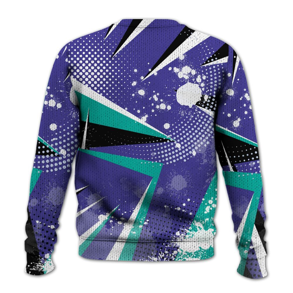 Sweater To Match Retro Grape 5s - Trust No One Dripping Graphic