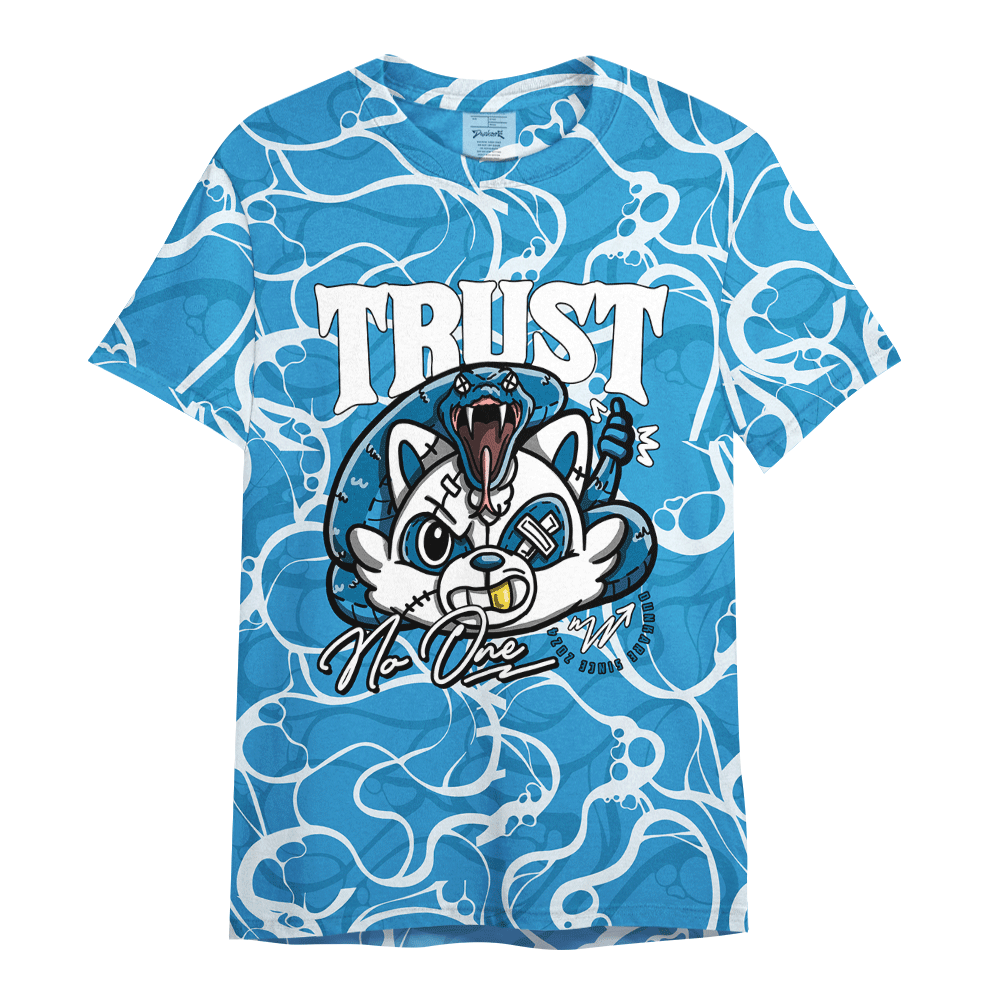 Shirt To Match Powder Blue 9s - Trust No Raccoon Bubble Graphics Shirt Unisex