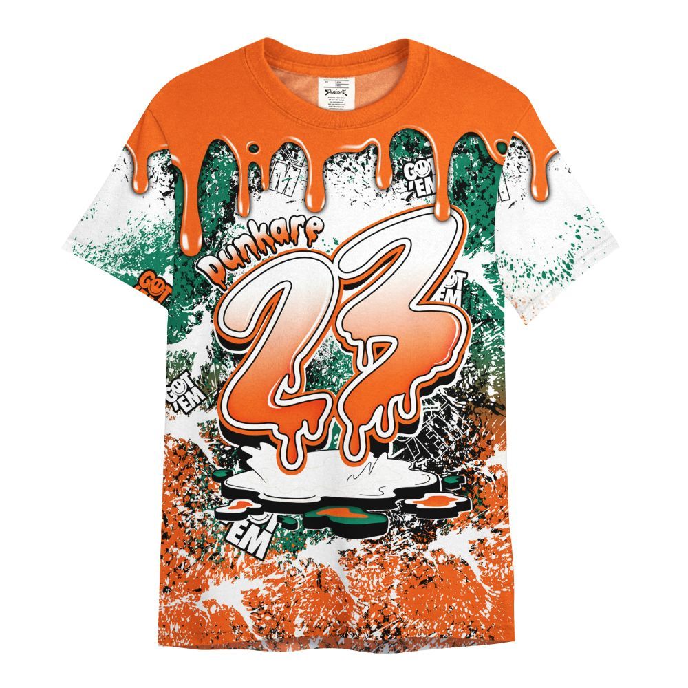 Shirt To Match SoleFly Sail Gorge Green 3s - Dripping 23 Drip All Over Print