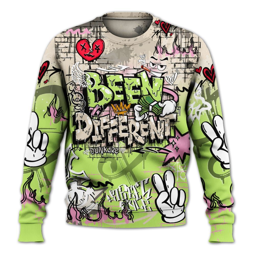 Sweatshirt To Match Jack Black Night Silver - Been Dif2erent Drip Graffiti All Over Print