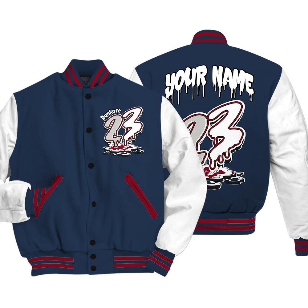 Varsity Jacket To Match Retro Olympic 6s - Custom Name 23 Drip Varsity Jacket Outfit 1305 HDT
