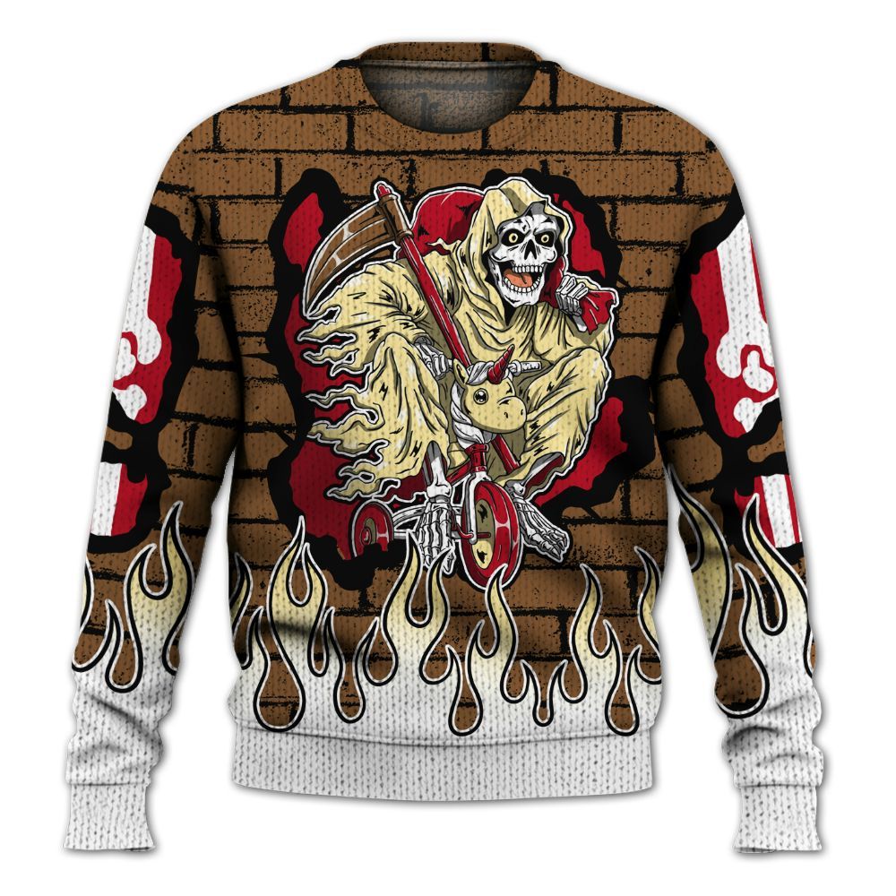 Knitted Sweater To Match Air Max 90 Escape - Self Make Skeleton Crashed