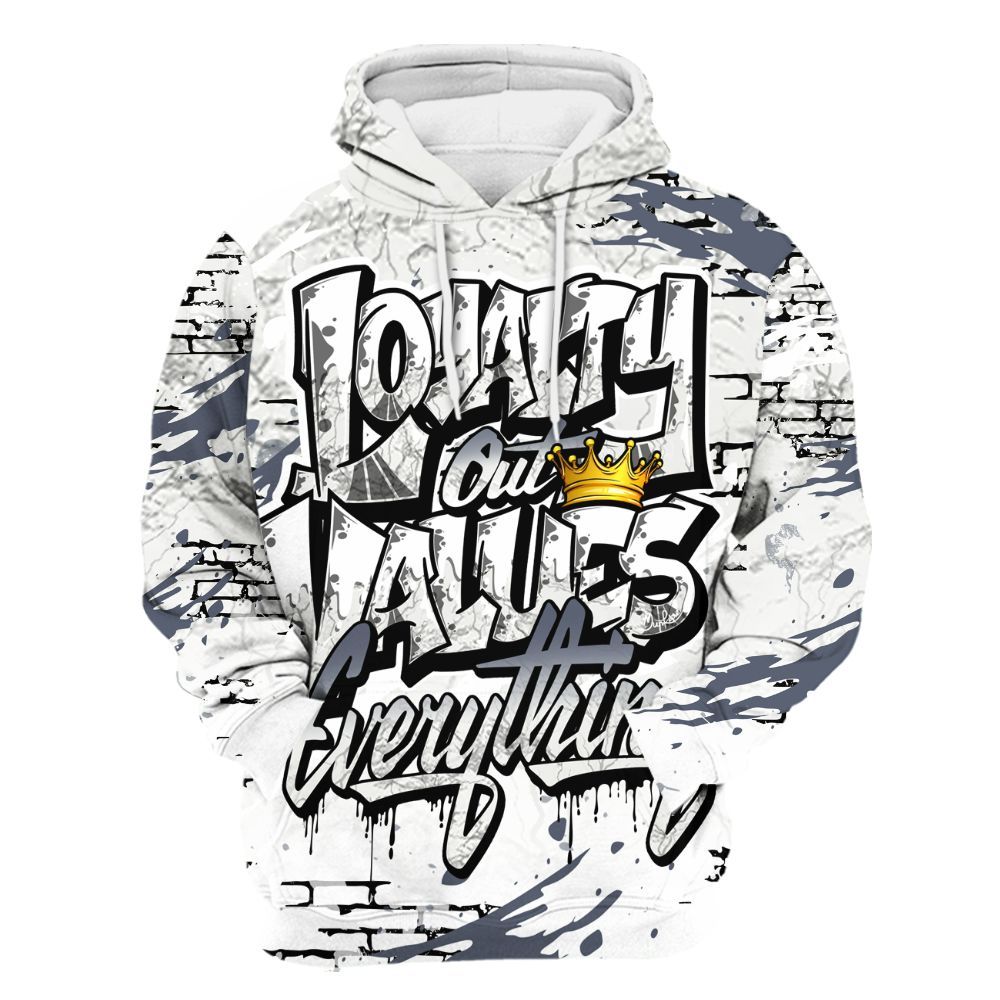 Hoodie To Match Air Foamposite Jin Kazama - Values Of Loyalty Drip All Over Print