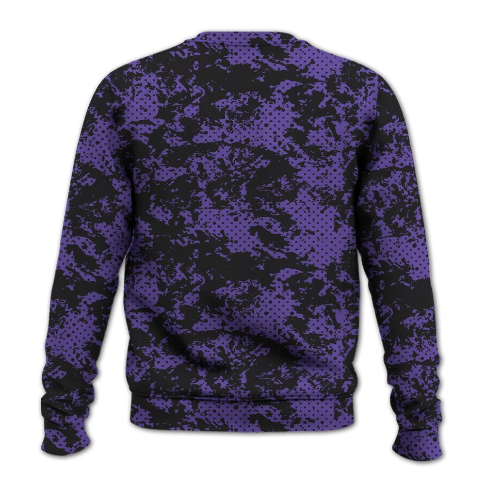 Sweatshirt To Match Air Max Waffle SP Voltage Purple - Show Me The Money Retro All Over Print