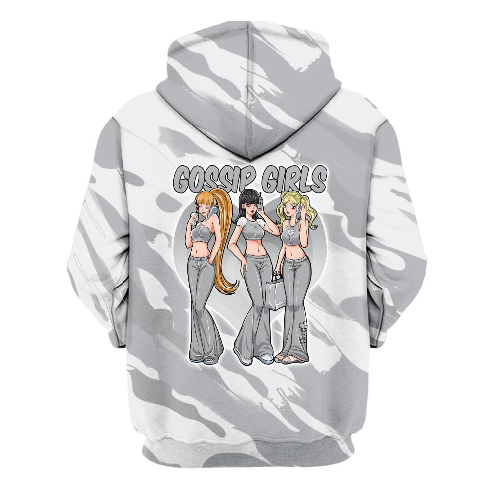 Hoodie To Match Low OG Wolf Grey 1s - Gossip'Girls All Over Print