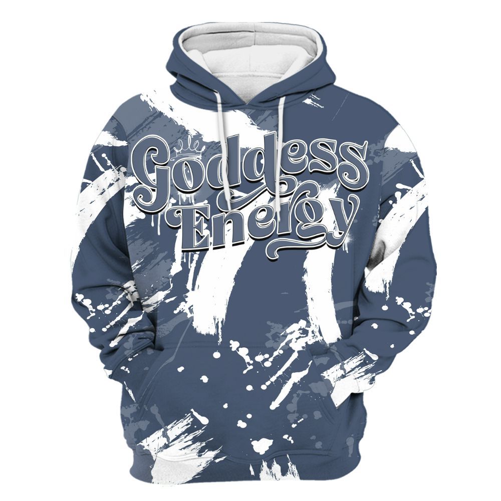 Hoodie To Match Low Diffused Blue 11s - Goddess Energy Retro All Over Print