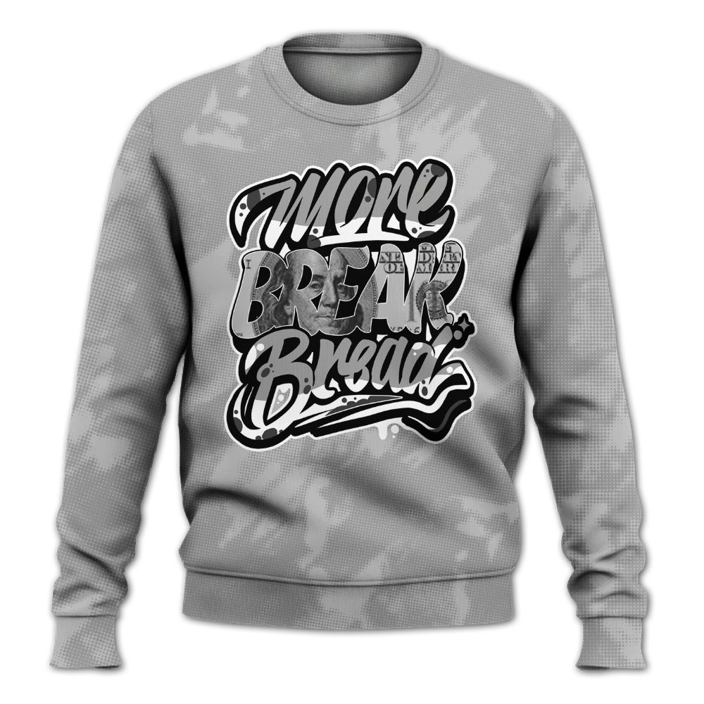 Sweatshirt To Match Black Wolf Grey 12s - More Break Shirt Unisex Oufit All Over Print