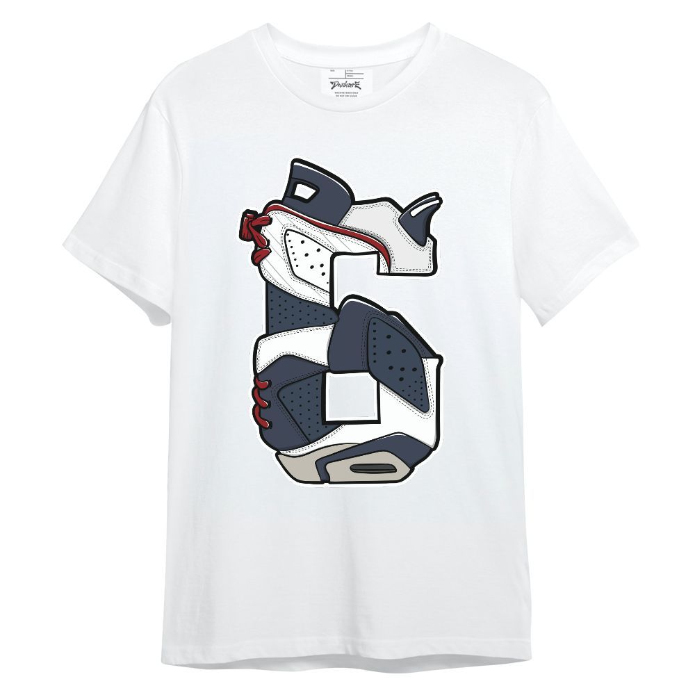 Shirt To Match Navy Blue 2024 6s - Number 6s Unisex Shirt