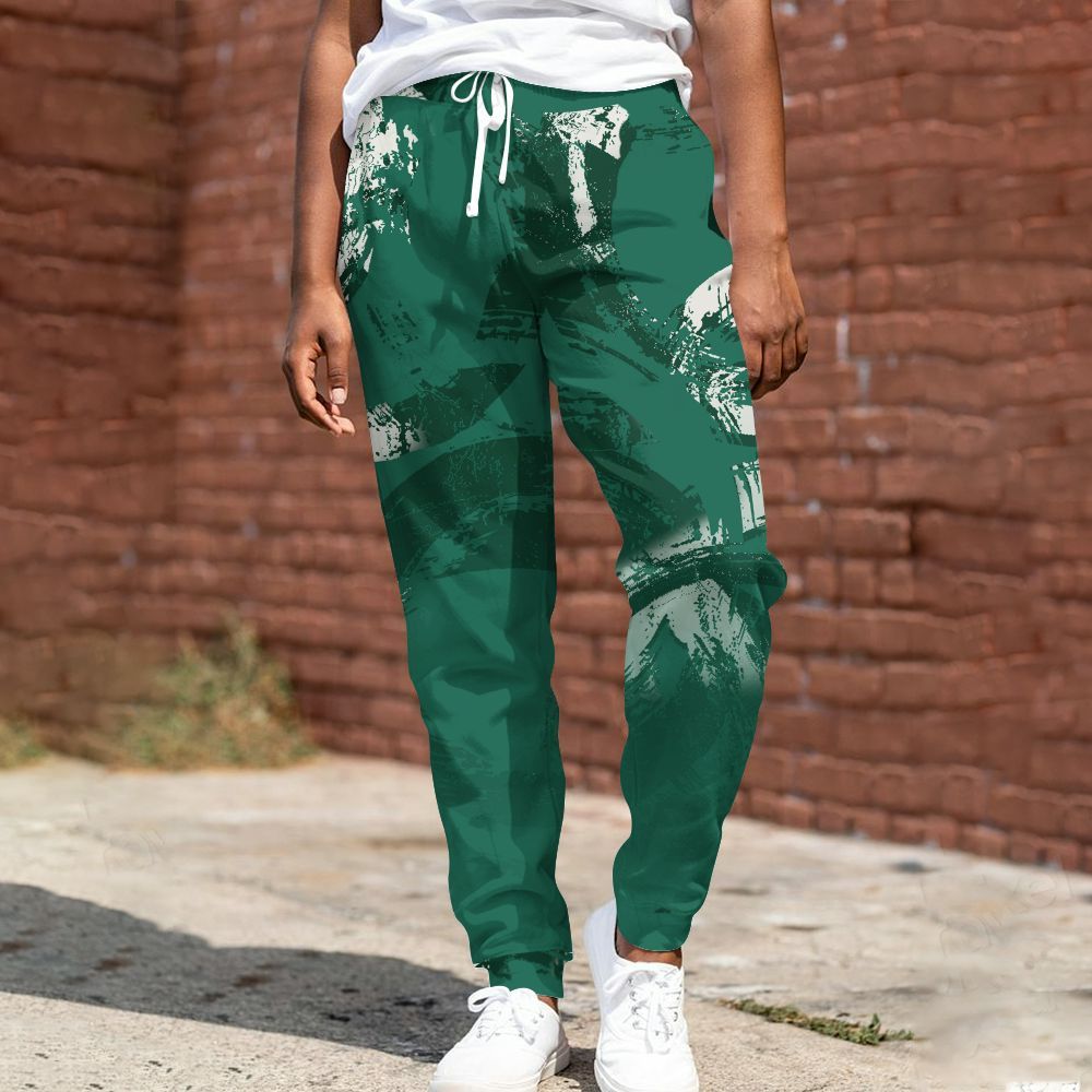 Sweatpant To Match Oxidized Green 4s - Circle Slpash All Over Print