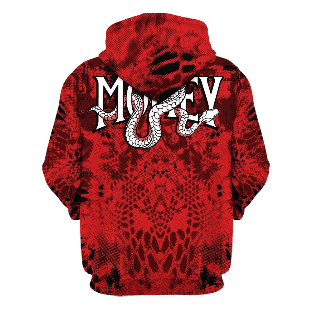 Hoodie To Match Low Bred 11s - Snake Move In Silence All Over Print