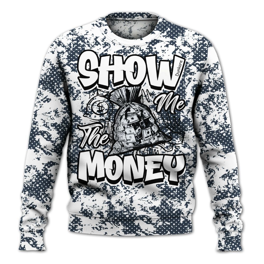 Sweatshirt To Match Retro Olympic 6s - Show Me The Money Retro All Over Print