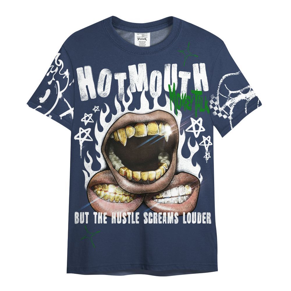 Shirt To Match Midnight Navy 13s - Mouth Burning Street Style All Over Print