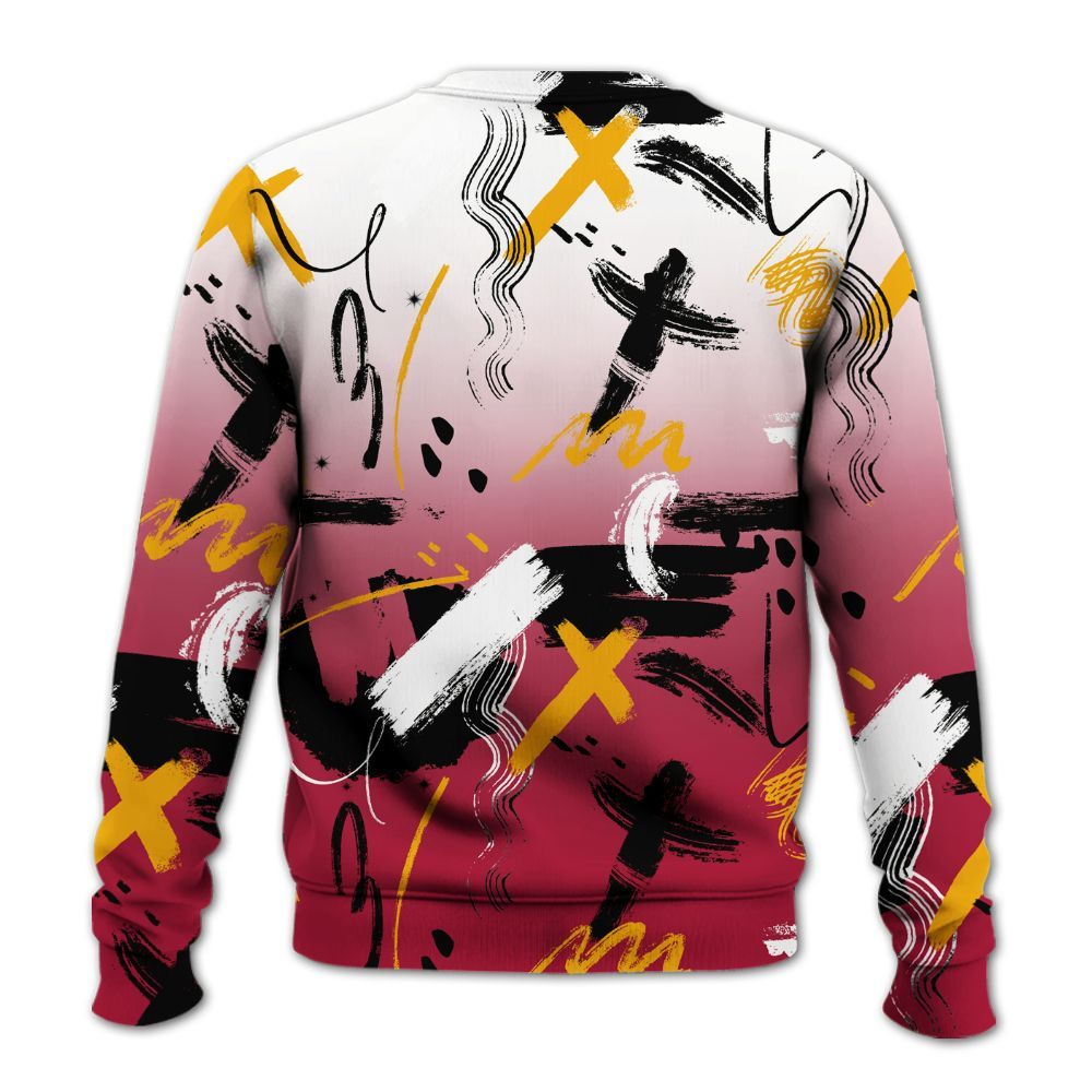 Sweatshirt To Match Cardinal 7s - Money Hustle Grind Pray All Over Print