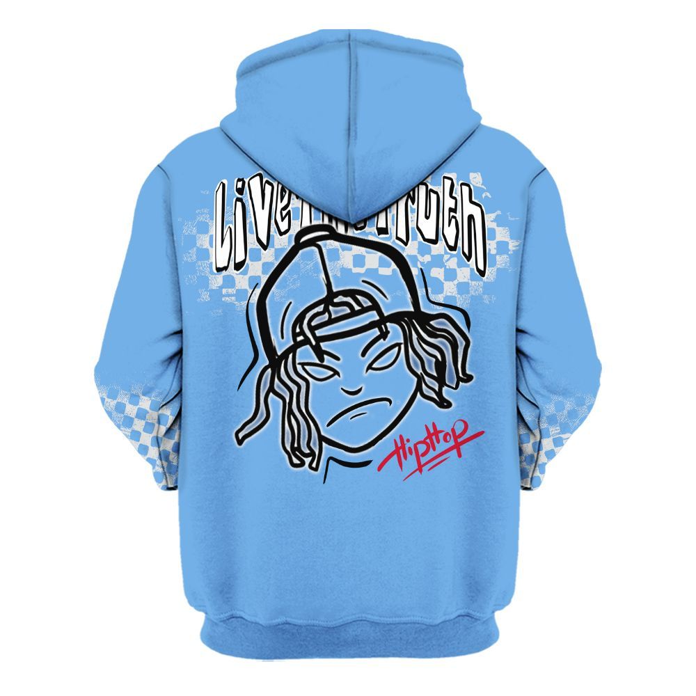 Hoodie To Match University Blue 6s - Feel Life Street Style All Over Print