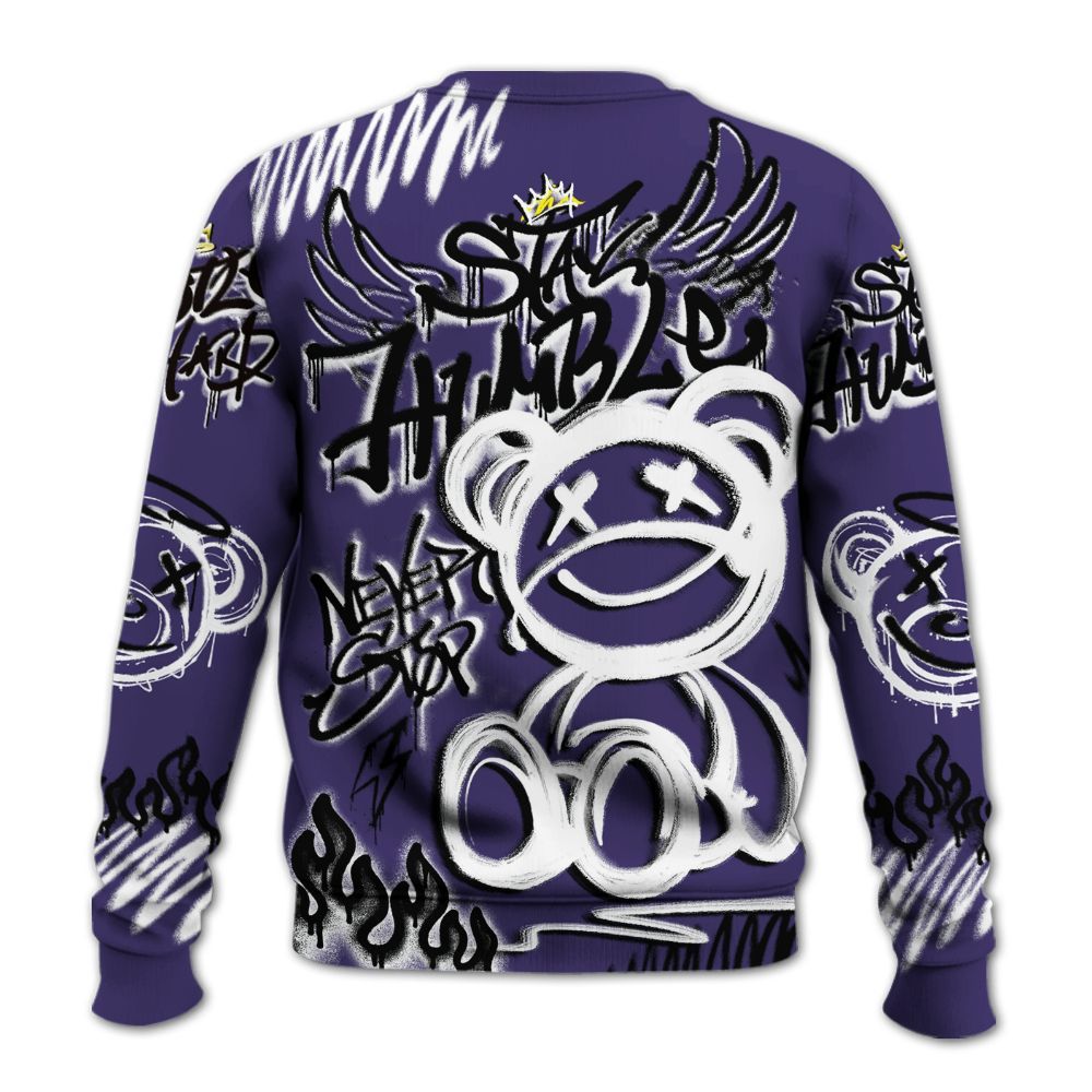 Sweatshirt To Match Retro Court Purple 13s - Humble Drip Streetwear Graffity All Over Print