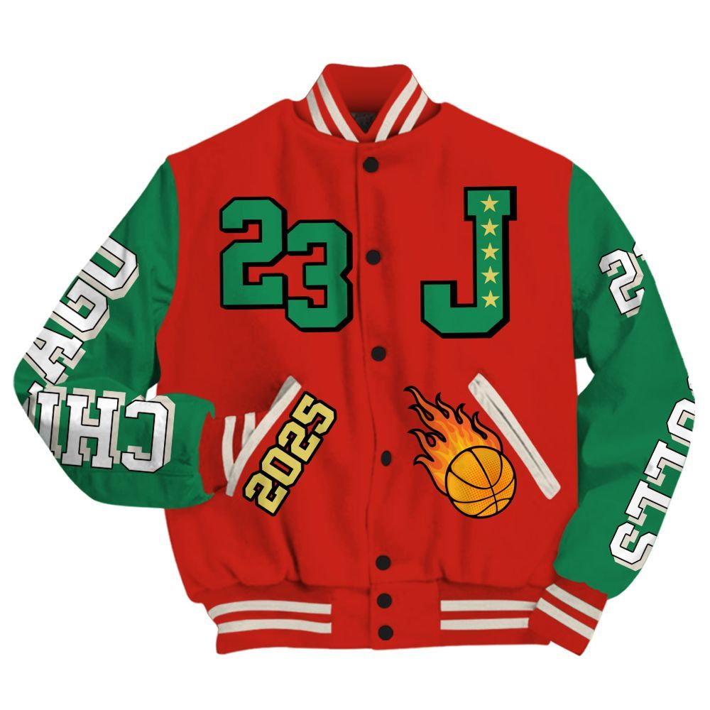 Varsity Jacket To Match Retro El Vuelo 3s - Chicago 23 Basketball All Over Print