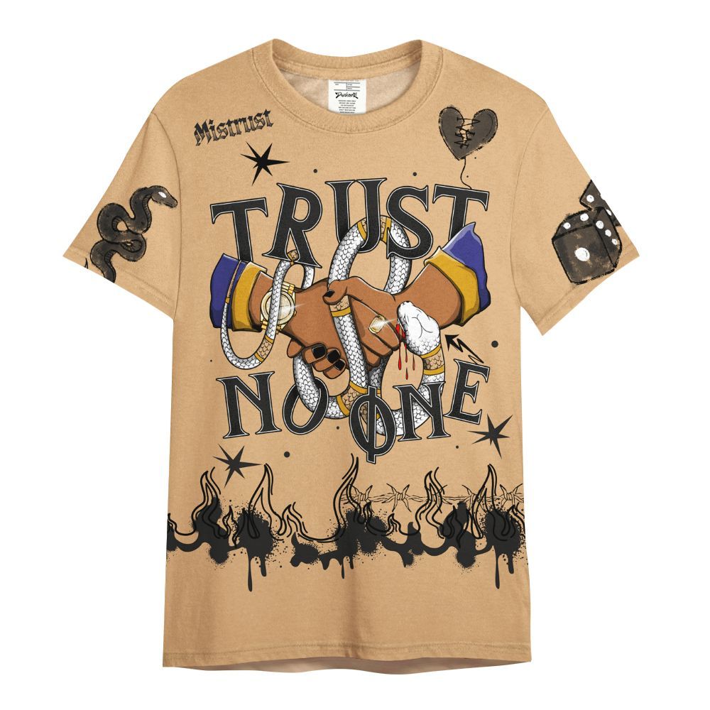 Shirt To Match SE Afrobeats 7s - Trust No One Snake-Bite Doodle Crayon All Over Print