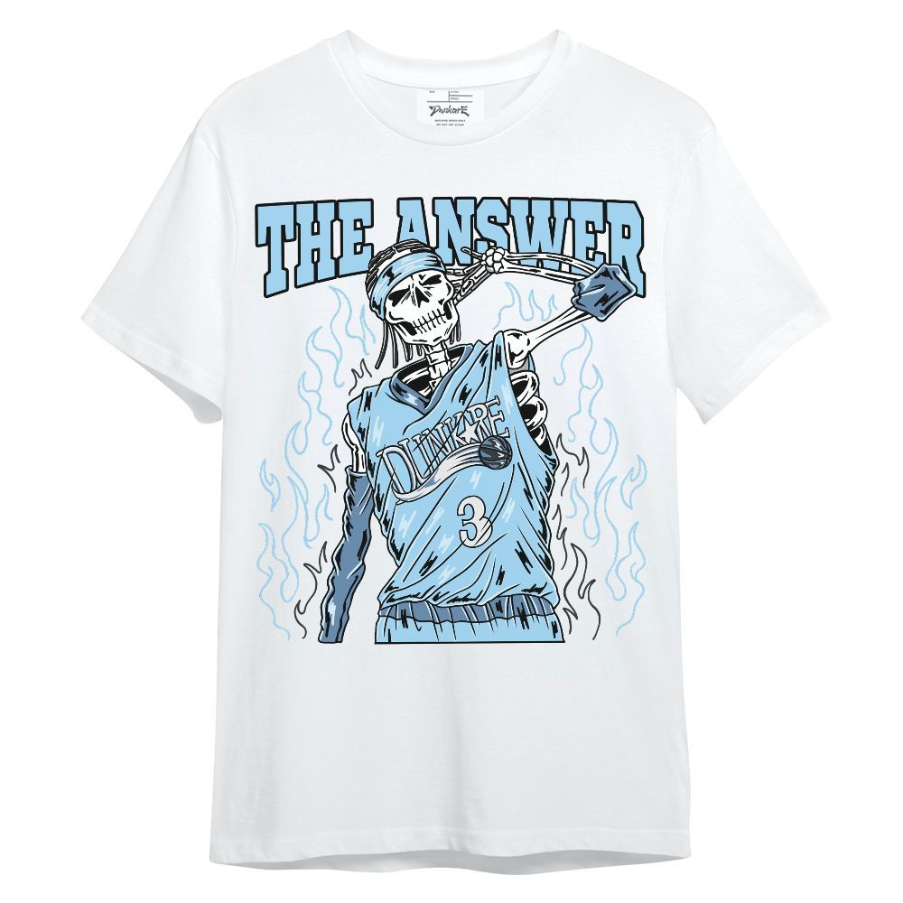 Shirt To Match Legend Blue 11s - Allen Answer Skeleton Unisex Shirt