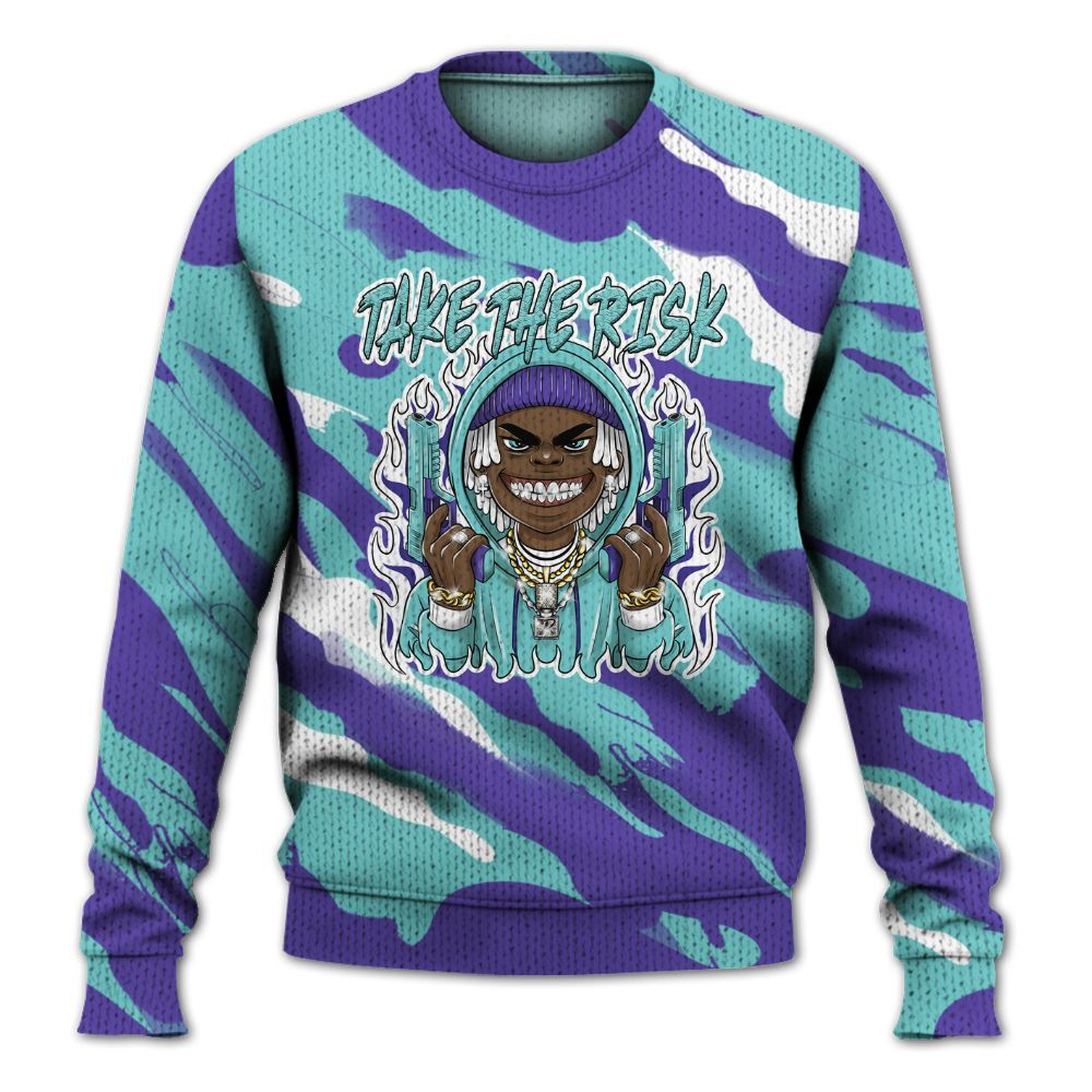 Knitted Sweater To Match Low Hornets 1s - Take The Risk Colored