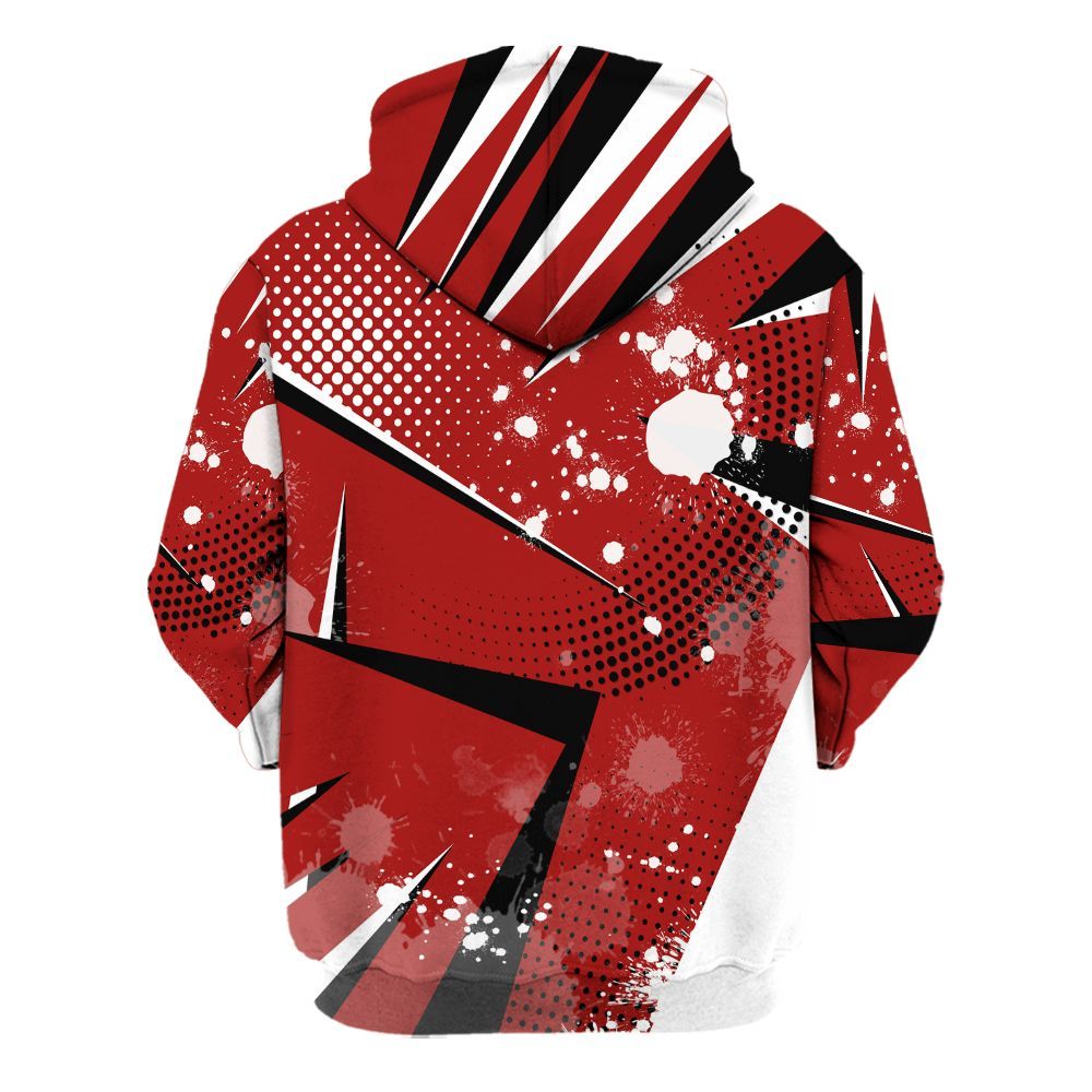 Hoodie To Match Red Taxi 12s - Poly Trust No One Dripping All Over Print