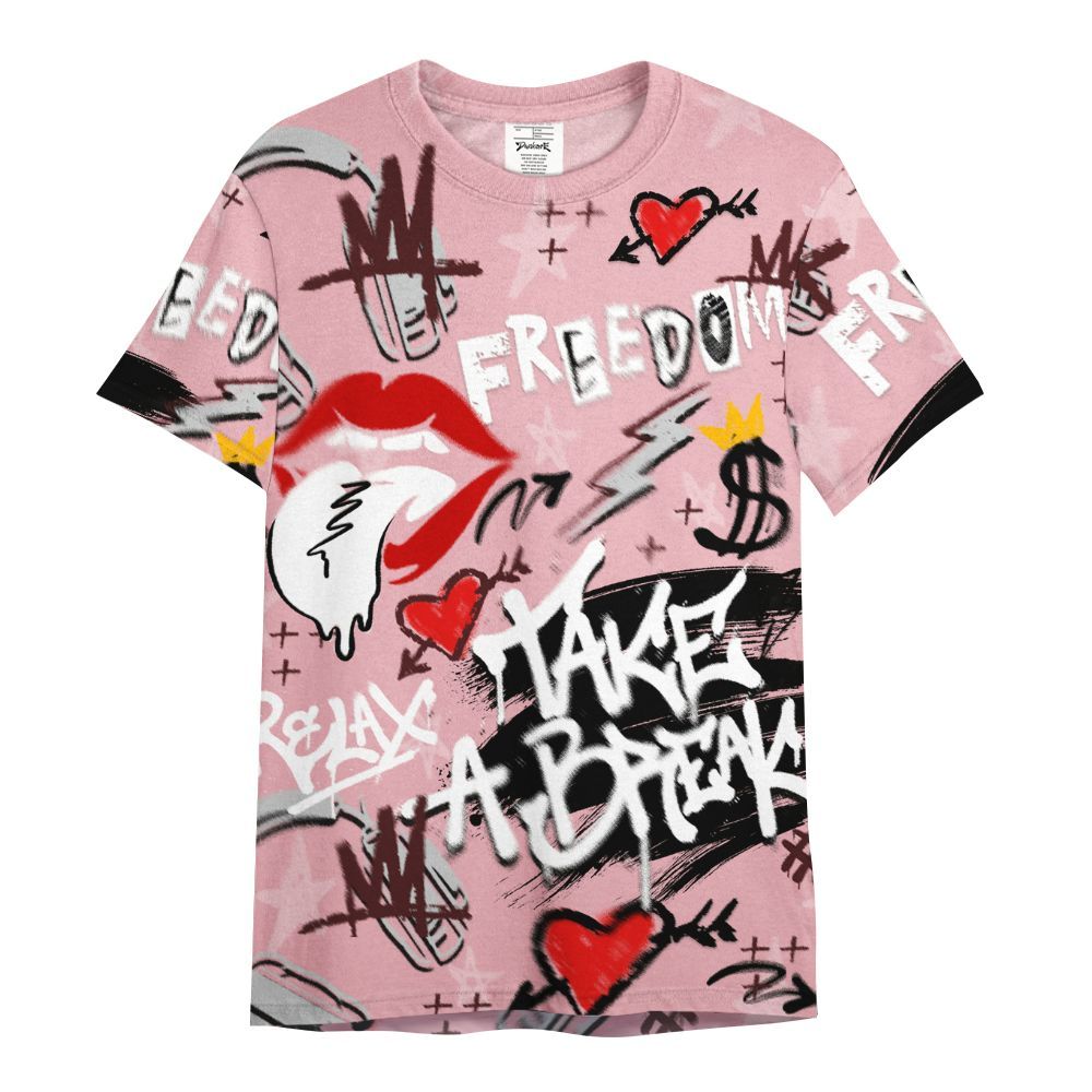 Shirt To Match Air Max 90 Neapolitan 2025 - Take Break Freedom Graffiti Streetwear All Over Print