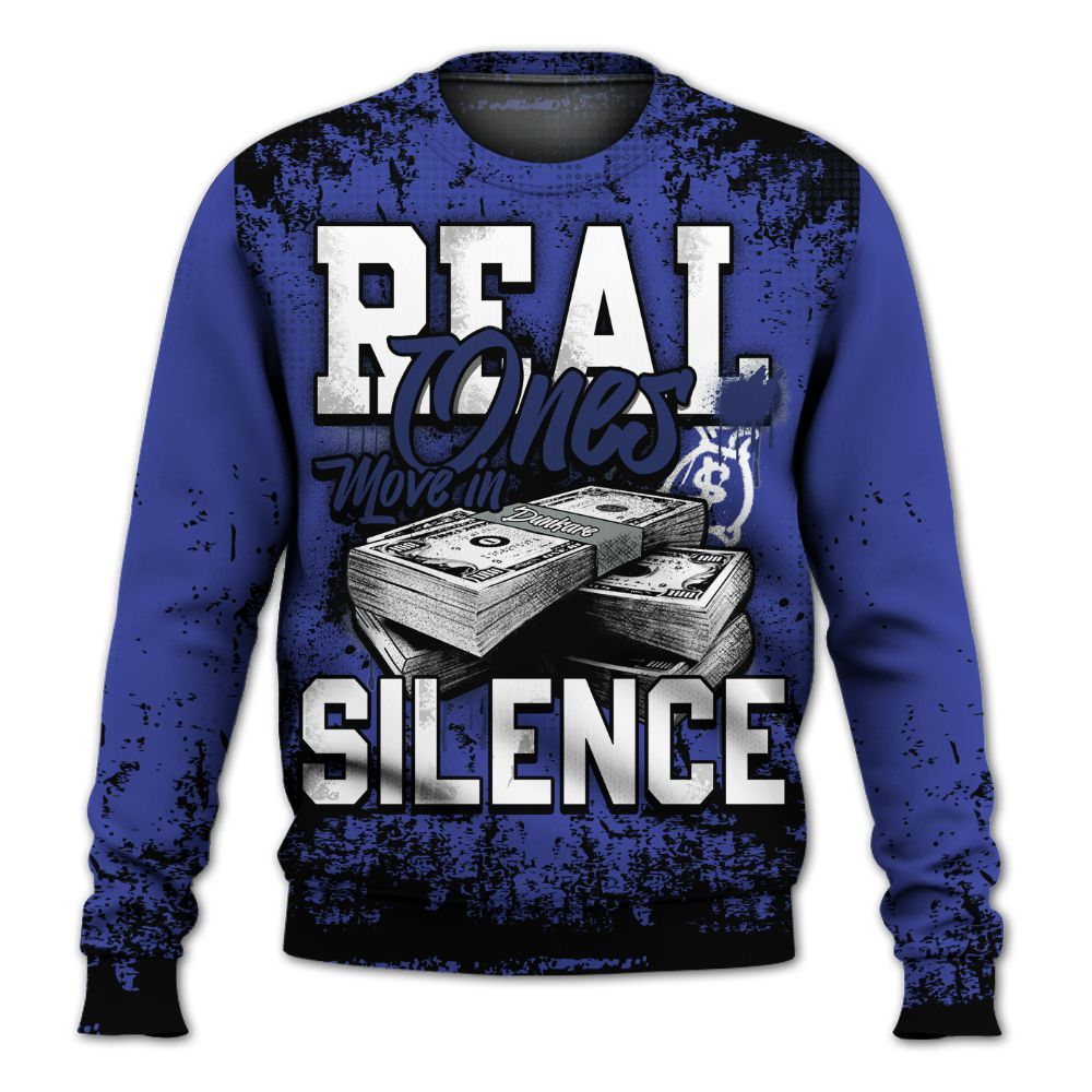 Sweatshirt To Match Shox TL Royal - Move In Silence Money Street Retro All Over Print
