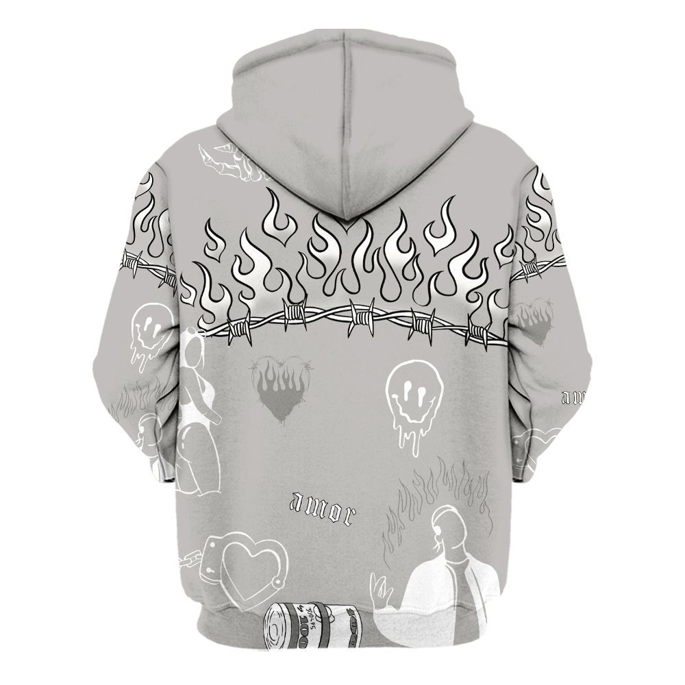 Hoodie To Match Low OG Phantom 1s - Snake Trust No One All Over Print