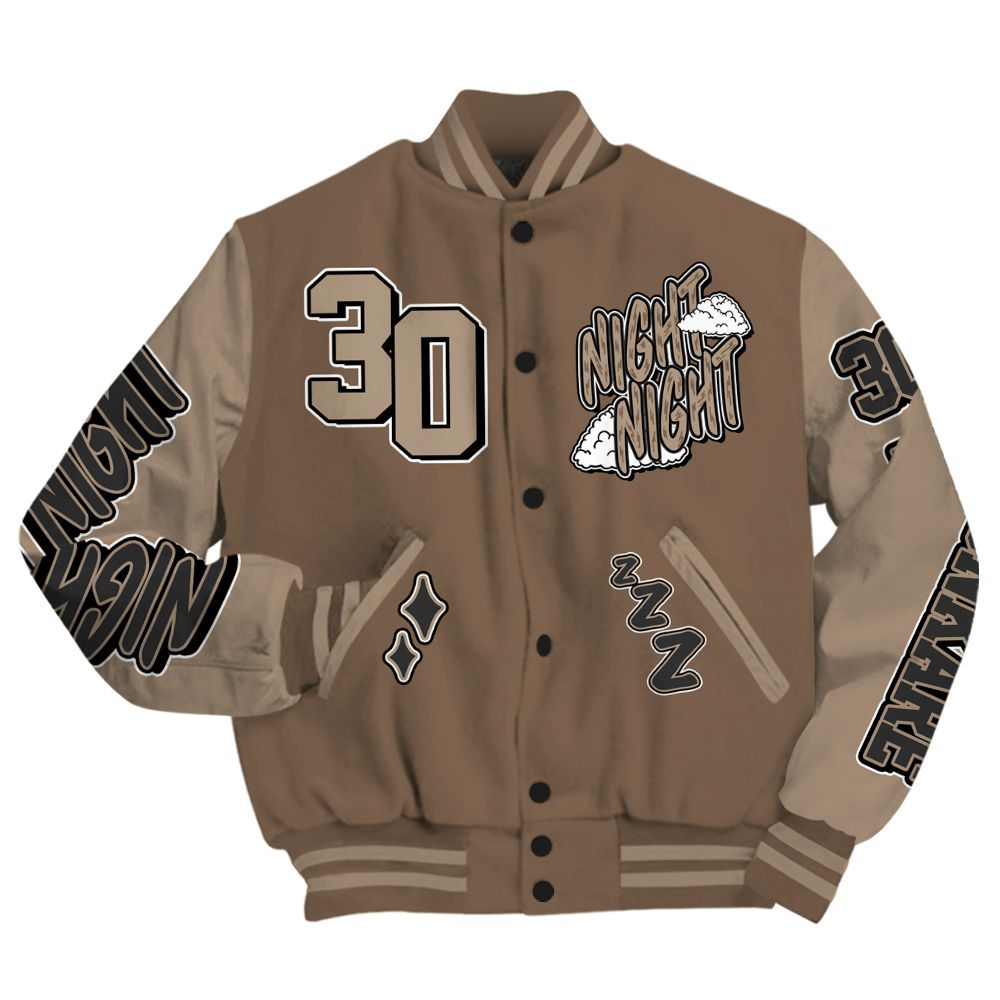 Varsity Jacket To Match Dark Mocha Jack - Seeya Skeleton All Over Print
