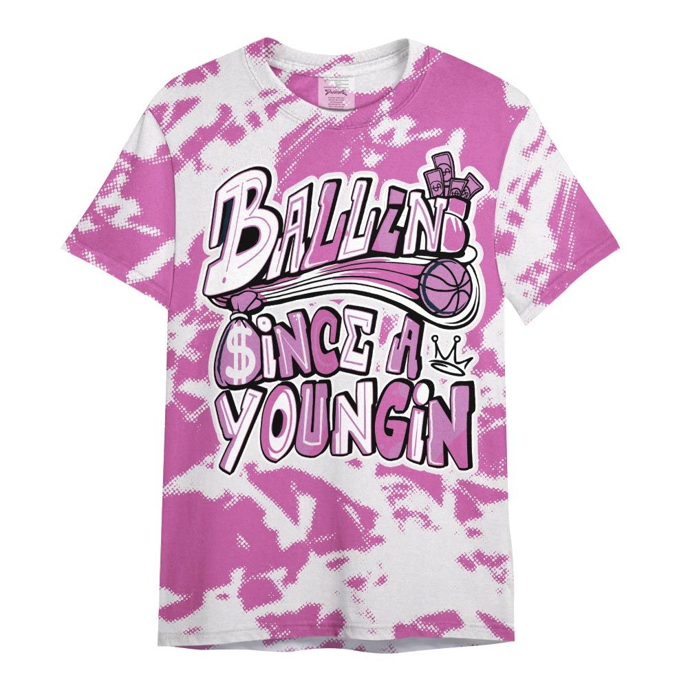 Shirt To Match Hyper Violet 4s - Ballin' Since A Youngin Abstract Shirt Unisex