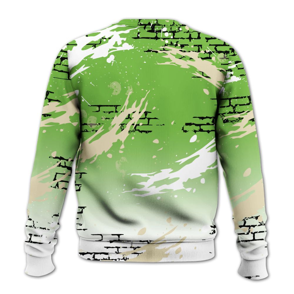 Sweatshirt To Match Air Max Waffle SP Action Green - Values Of Loyalty Drip All Over Print