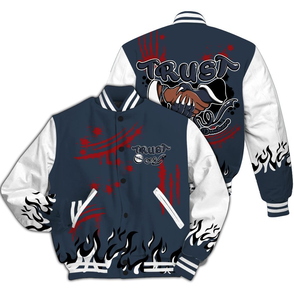Varsity Jacket To Match Retro Olympic 6s - Graphic Trust No One All Over Print