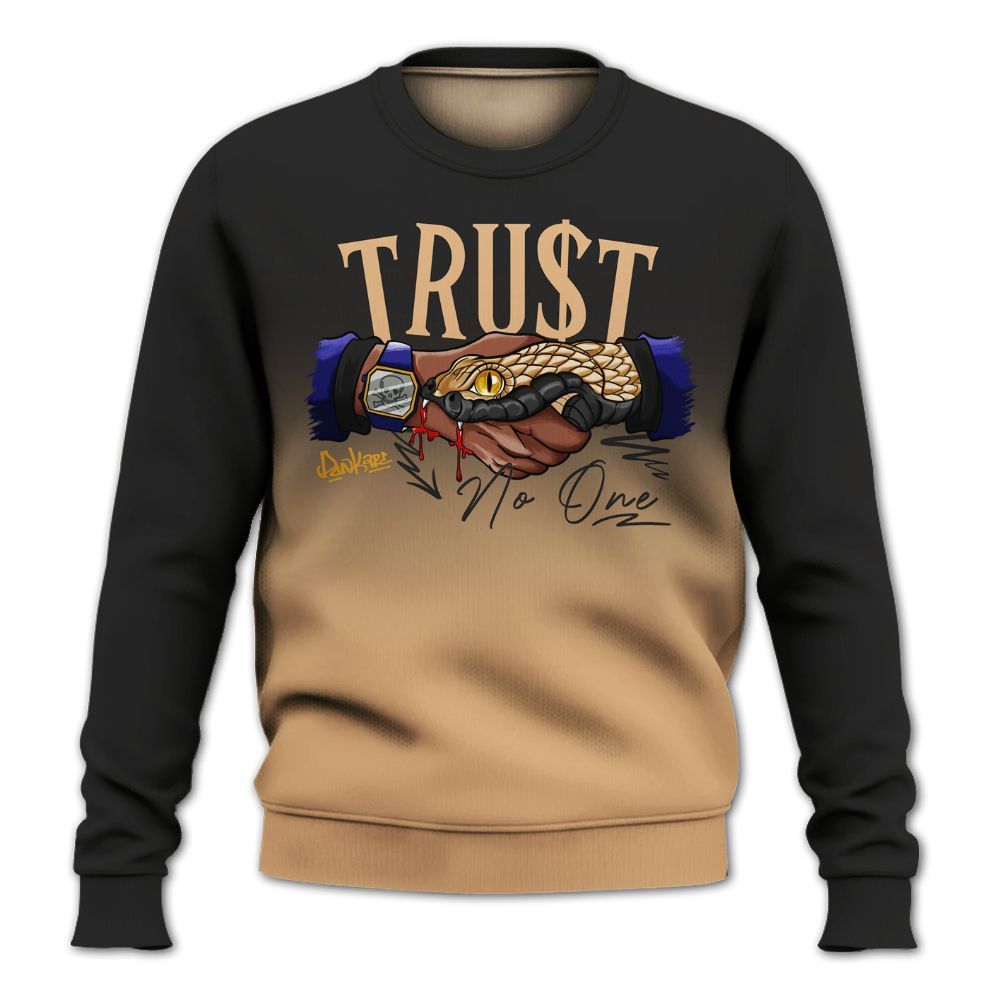 Sweatshirt To Match SE Afrobeats 7s - Snake Trust No One Drip All Over Print
