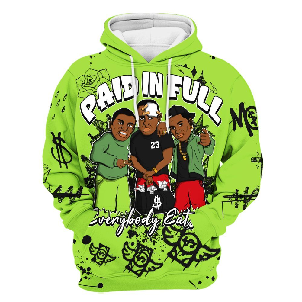 Hoodie To Match Kobe 6 SE Grinch - Everybody Paid In Full Crayon All Over Print