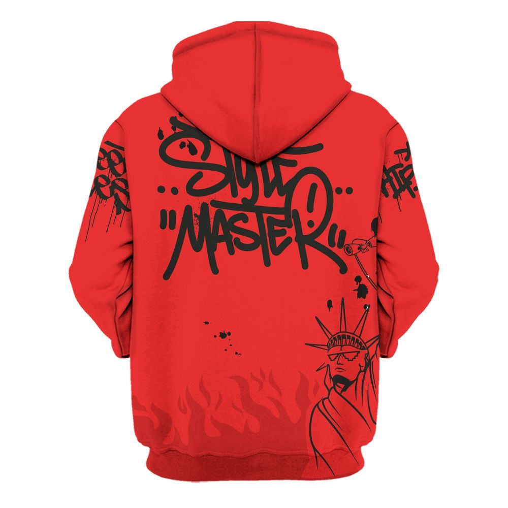Hoodie To Match Red Thunder 4s - Graphic Fck Around Find Out All Over Print